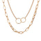Acrylic Butterfly Necklace GoldB