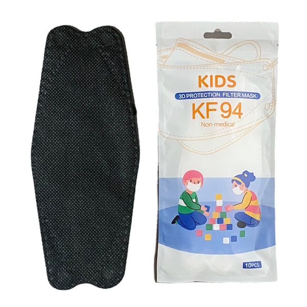 Mascarilla KF94 Infantil Forma Pez con Diseño Hoja de Sauce
