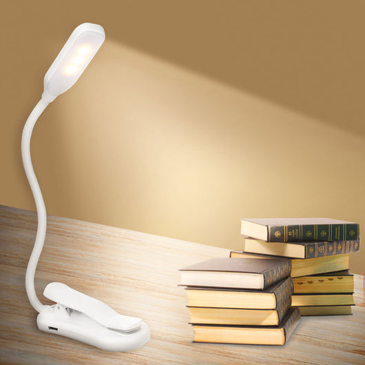 Lámpara LED de Lectura con Clip Ajustable - Luz de Escritorio Plegable - Image 3