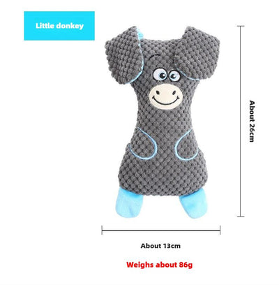 Juguetes de Peluche para Perros con Sonido Chiflador - Formas Animales para Limpiar y Fortalecer Dientes - Image 20