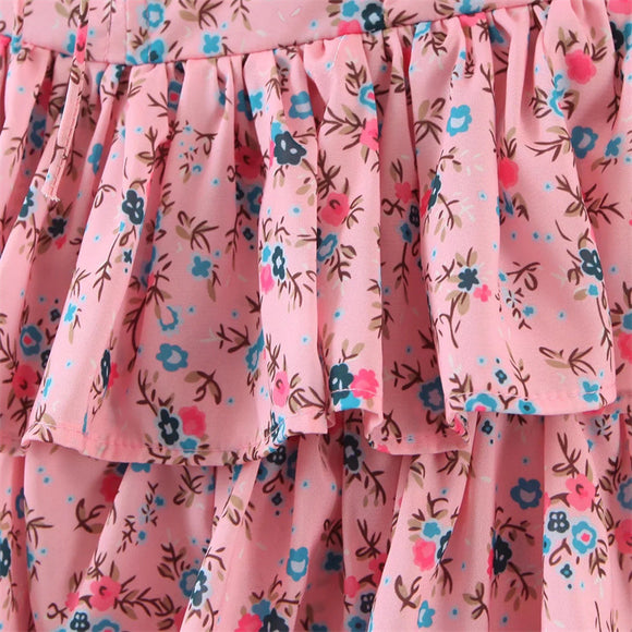 Falda Corta Floral Cake Sweet para Mujer