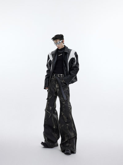 Pantalones Casuales Hombre Diseño Split Peso Pesado - Image 2