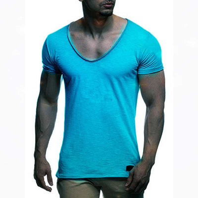 Camiseta Slim Fit Cuello V Hombre - Ligera y Fresca para Verano - Image 5