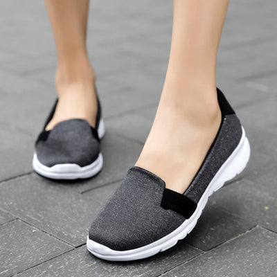 Zapatos Cómodos de Malla Transpirable - Mocasines Slip-On para Mujer