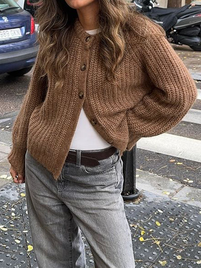 Suéter Camisero Minimalista de Manga Larga para Mujer - Image 16