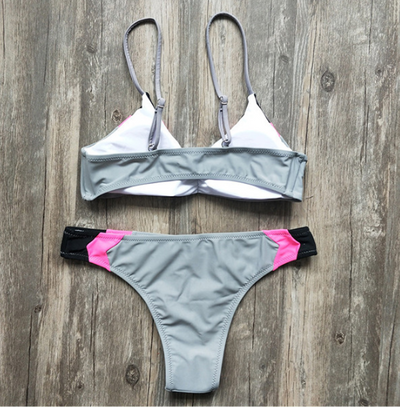 Bikini de Diseño Europeo con Combinación de Colores - Traje de Baño Moderno - Image 4