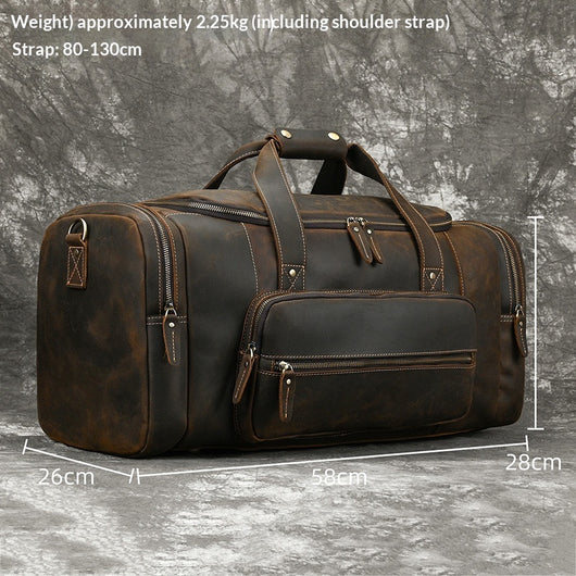Bolsa Cruzada de Cuero Genuino para Hombre - Gran Capacidad - Image 2