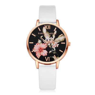 Reloj de Pulsera Lvpai para Mujer en Oro Rosa con Diseño Floral y Correa de Cuero - Image 17