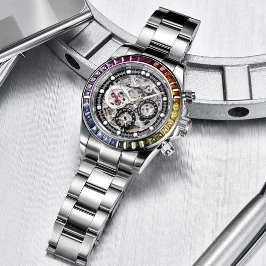 Reloj Mecánico Transparente de Diseño Dial para Hombre - Image 6