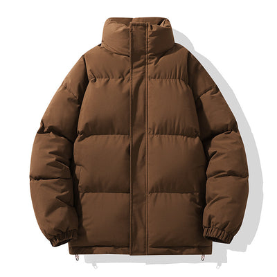 Abrigo Acolchado de Cuello Alto para Parejas - Diseño Minimalista - Image 12