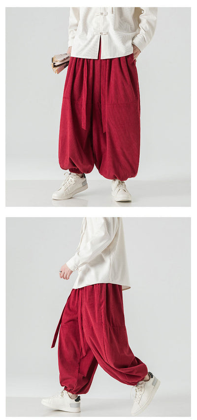 Pantalones Harem Sueltos para Hombre con Puños Elásticos - Image 13