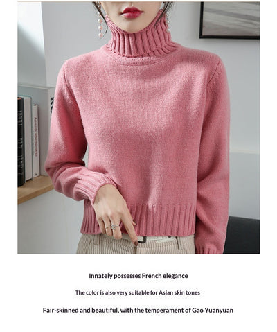 Suéter Lana Cuello Alto Slim Fit Mujer - Base Layer Premium - Image 29