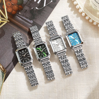 Reloj Cuadrado Elegante para Mujer con Cuarzo y Banda de Acero Inoxidable - Image 21