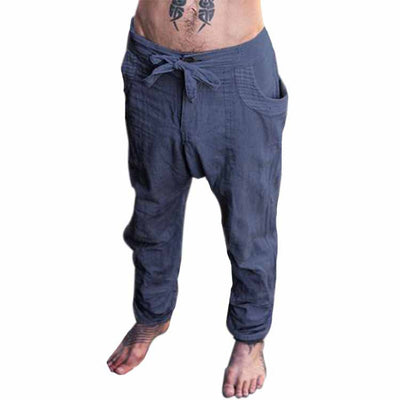 Pantalones Casuales de Algodón con Múltiples Bolsillos para Hombre - Image 4