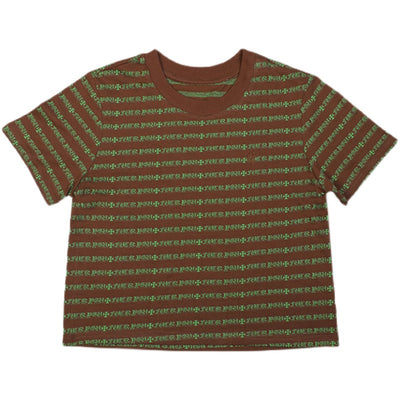 Camiseta Rayada Holgada de Manga Corta - Cuello Redondo Versátil - Image 11