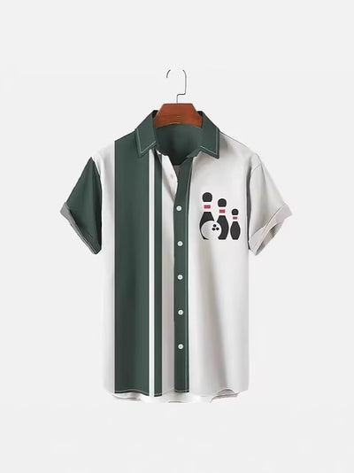 Camisa Bowling Hombre Impresión Digital 3D - Image 14