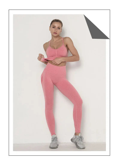 Traje de Yoga Largo Ajustado de Cintura Alta con Manga Larga - Image 40