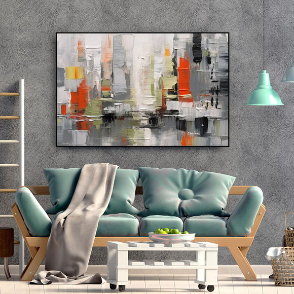 Cuadro Abstracto Moderno Texturizado al Óleo - Arte Contemporáneo para tu Hogar