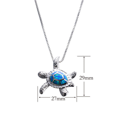 Collar Tortuga Multicolor - Cadena de Clavícula con Patrón Tortuga - Image 3