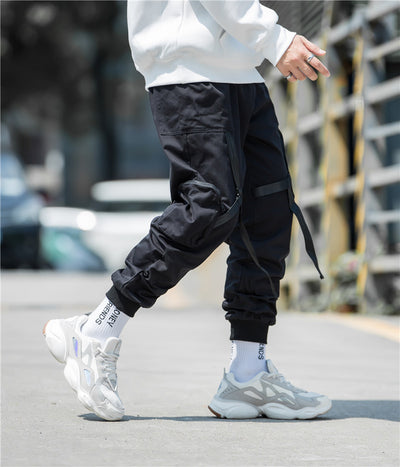 Pantalones Harem Casuales para Hombre con Múltiples Bolsillos - Image 8