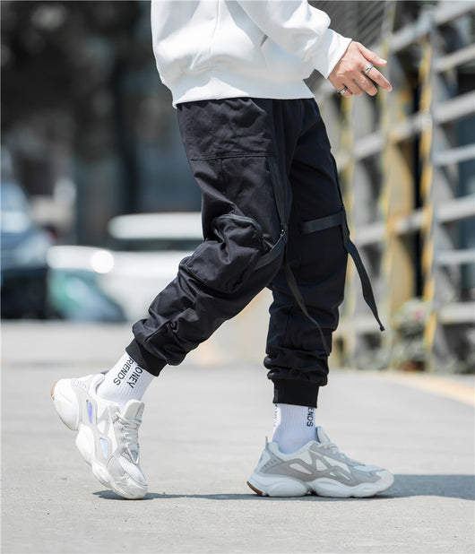 Pantalones Harem Casuales para Hombre con Múltiples Bolsillos - Image 8