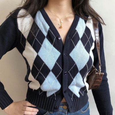 Cardigan Tejido Diamante Premium - Image 10
