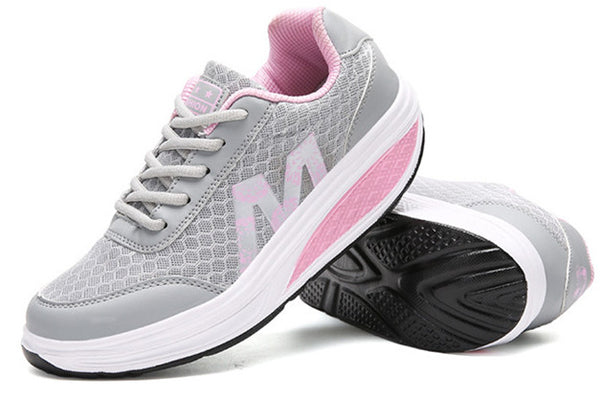 Zapatillas de Plataforma con Malla