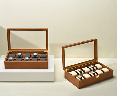 Estuche de Madera Maciza para Coleccionar y Exhibir Relojes de Pulsera - Image 10