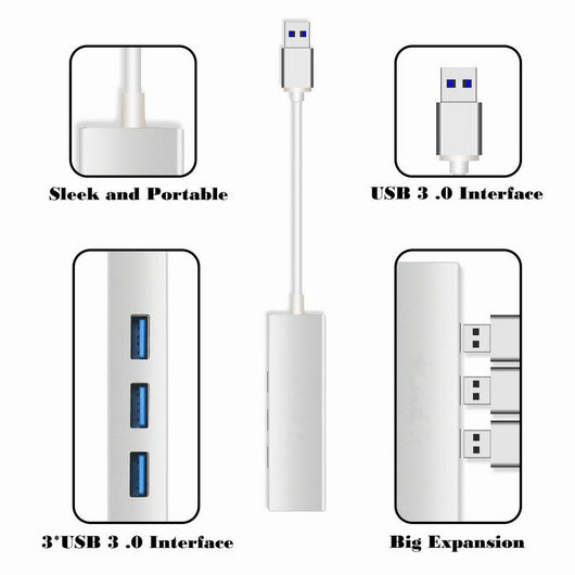 Adaptador Ethernet Gigabit USB 3.0 - Conexión de Red 1000Mbps para Mac y PC - Image 4