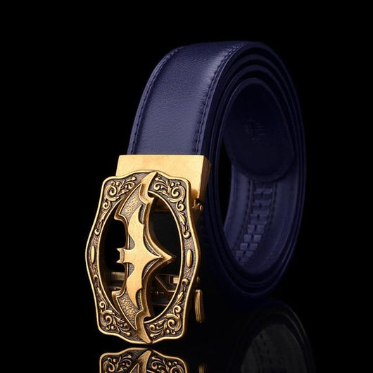 Cinturón Casual para Hombre con Hebilla Automática Estilo Murciélago Vintage - Image 12