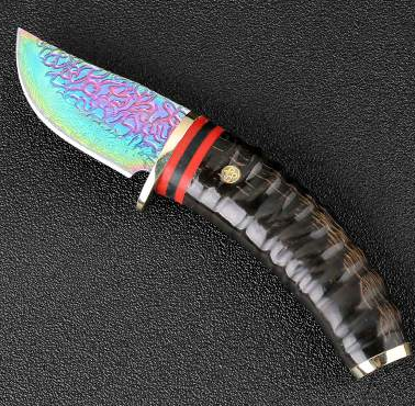 Cuchillo de Supervivencia Damascus VG10 - Hoja Forjada de Alta Dureza para Camping y Caza - Image 4