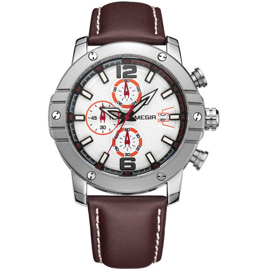 Reloj de Cuarzo Cronógrafo Multifuncional Resistente al Agua con Calendario para Hombre - Image 6