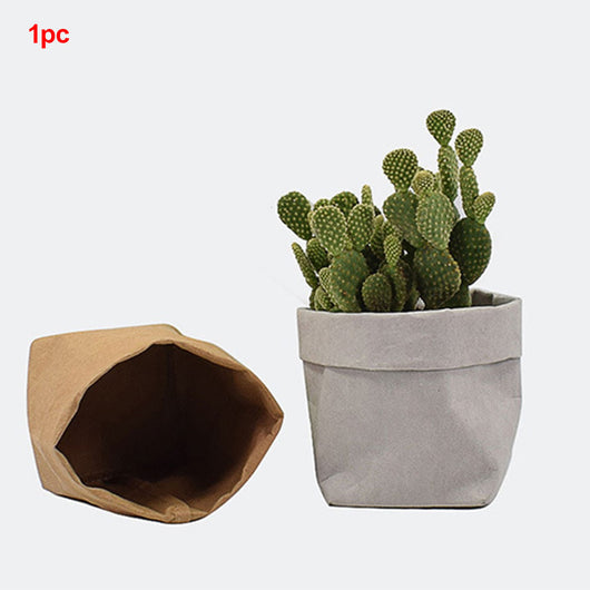Bolsa de Almacenamiento en Papel Kraft Lavado para Macetas y Suministros - Image 2