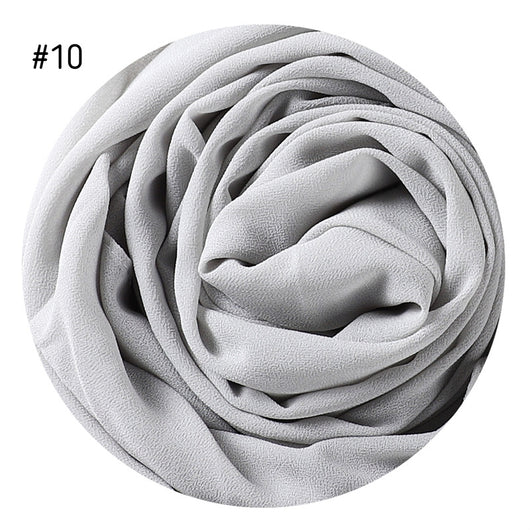 Pañuelo de Gasa Perlada en Colores Sólidos - Cobertura Elegante Monocromática - Image 14