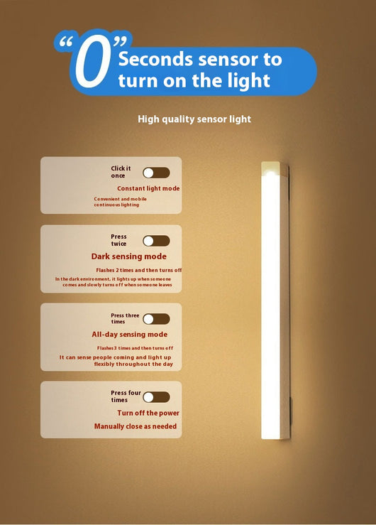 Lámpara LED con Sensor Infrarrojo y Carga Magnética para Armario, Vinoteca y Dormitorio - Image 19