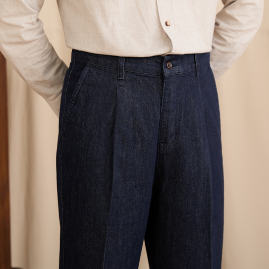 Jeans Vintage Lavados de Algodón Mezclado, Cintura Media y Corte Recto para Diario - Image 2