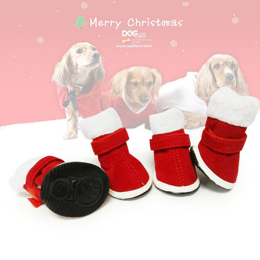 Zapatos Navideños Cálidos y Acogedores para Mascotas - Image 2