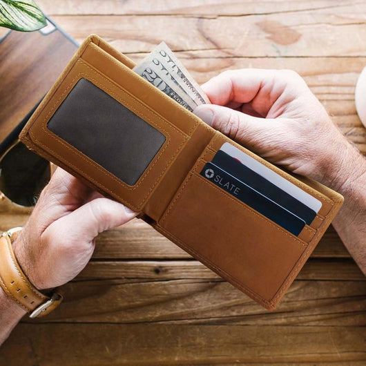 Billetera de Cuero para Hombre con Grabado Láser Personalizado
