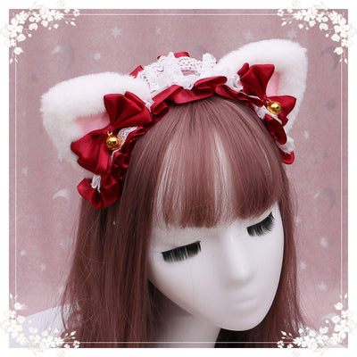 Diadema Lolita Gatita de Peluche con Encaje - Accesorio Anime Japonés - Image 42