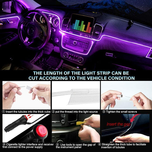 Luz de Ambiente para Auto con Control de Voz 5 en 1 - Image 9