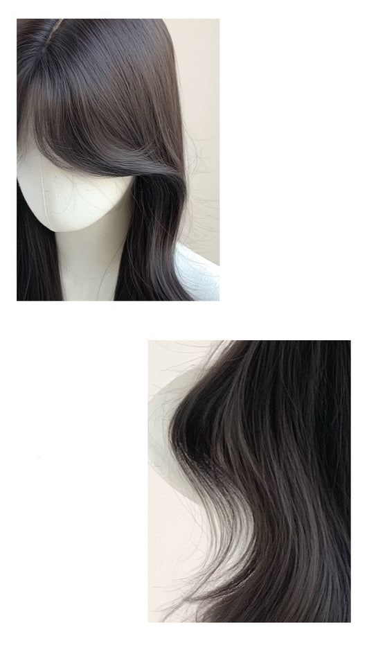 Extensión de Cabello con Flequillo Ondulado Natural y Transpirable - Image 9