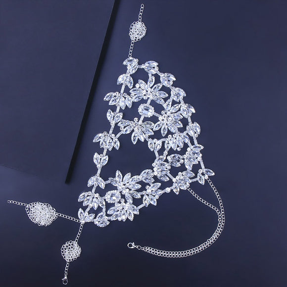 Máscara de Rhinestones Exagerada para Fiestas y Eventos