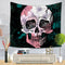 Estampa Digital de Caveira de Halloween Tapeçaria Pendurada Toalha de Mesa de Praia 2 150 X 130