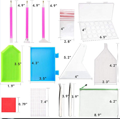 Kit Completo de Herramientas para Pintura de Diamantes 5D de 96 Piezas - Image 4
