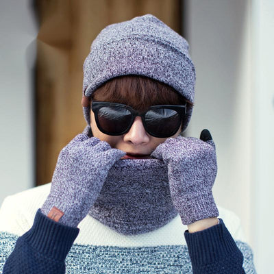 Conjunto de Abrigo: Gorro, Bufanda y Guantes Acolchados en Terciopelo - Image 8