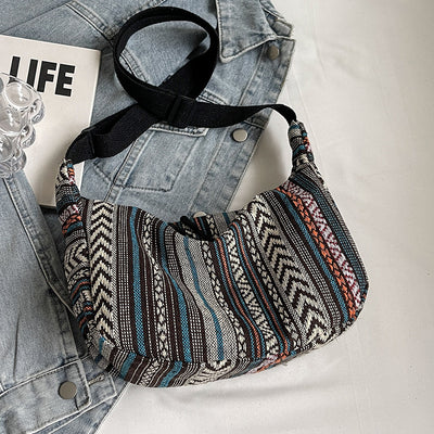 Bolso Bandolera Étnico Dumpling de Gran Capacidad - Estilo Moderno para Mujer - Image 7