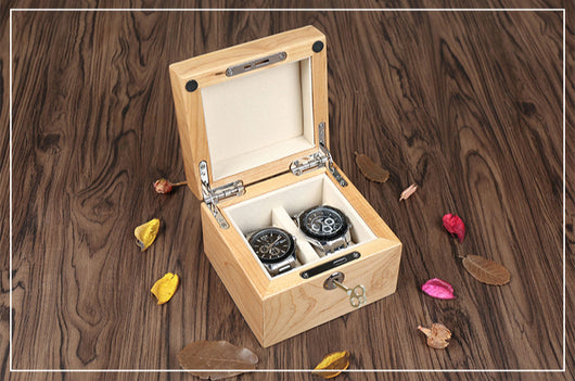 Estuche de Madera Maciza para Relojes - Pack Doble Organizador de Lujo - Image 4