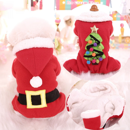 Abrigo Térmico Acolchado para Mascotas - Invierno y Navidad