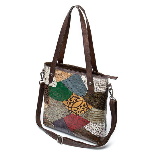 Bolso Étnico Artesanal para Mujer con Contraste de Colores - Image 2