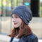 Gorro de Lana con Estrella de Cinco Puntas para Otoño e Invierno